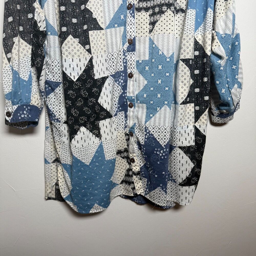 Intimately Free People Patchwork Tunic Top Blouse… - image 7